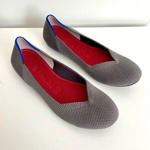 Rothy’s The Flat in Charcoal Knit  Round Toe Slip On Size 7